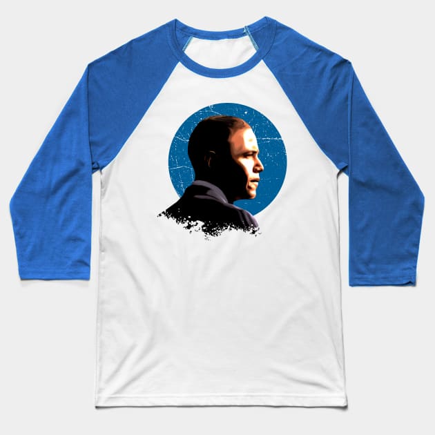 BARACK OBAMA Baseball T-Shirt by Aldebaran